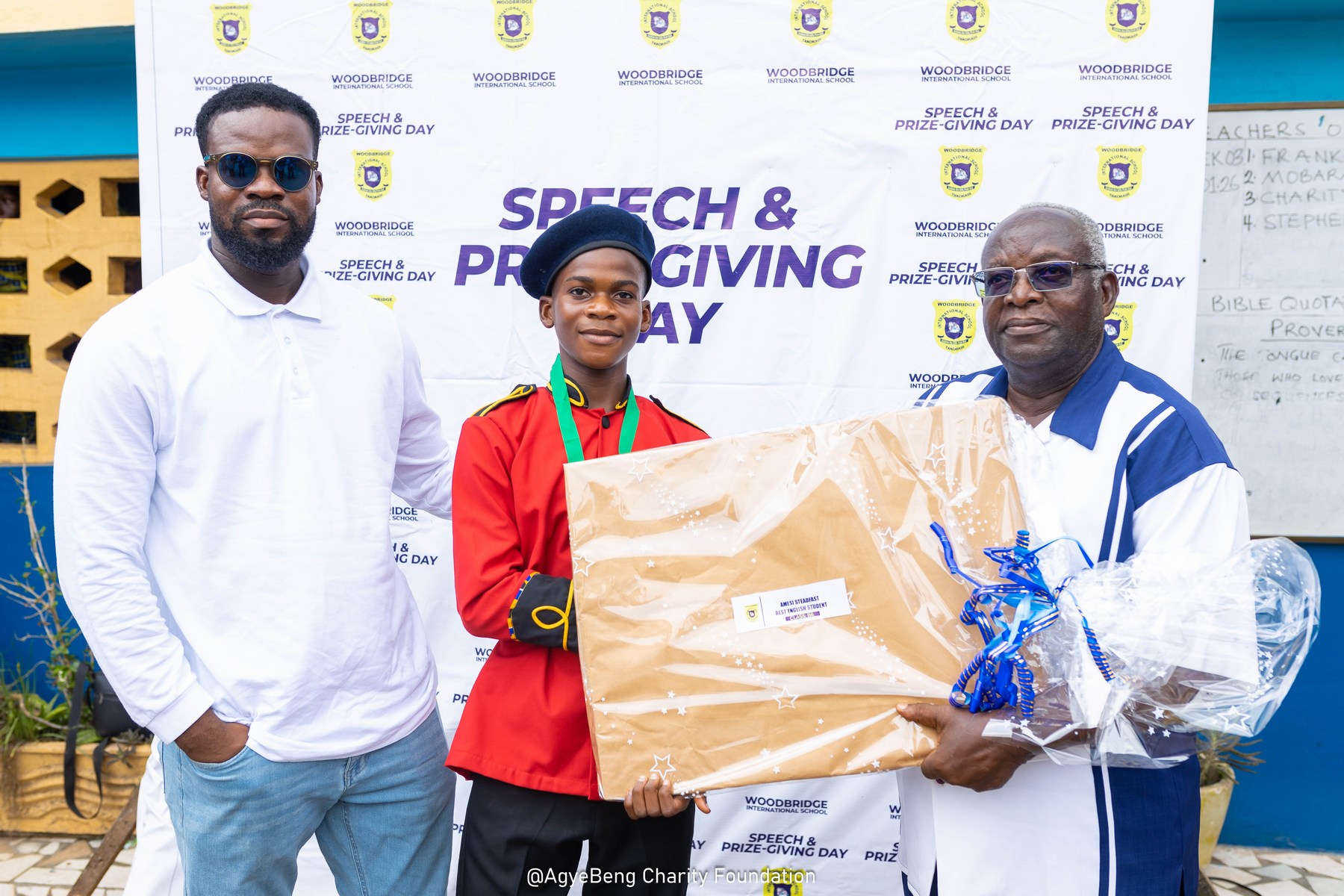 Student Receiving Award