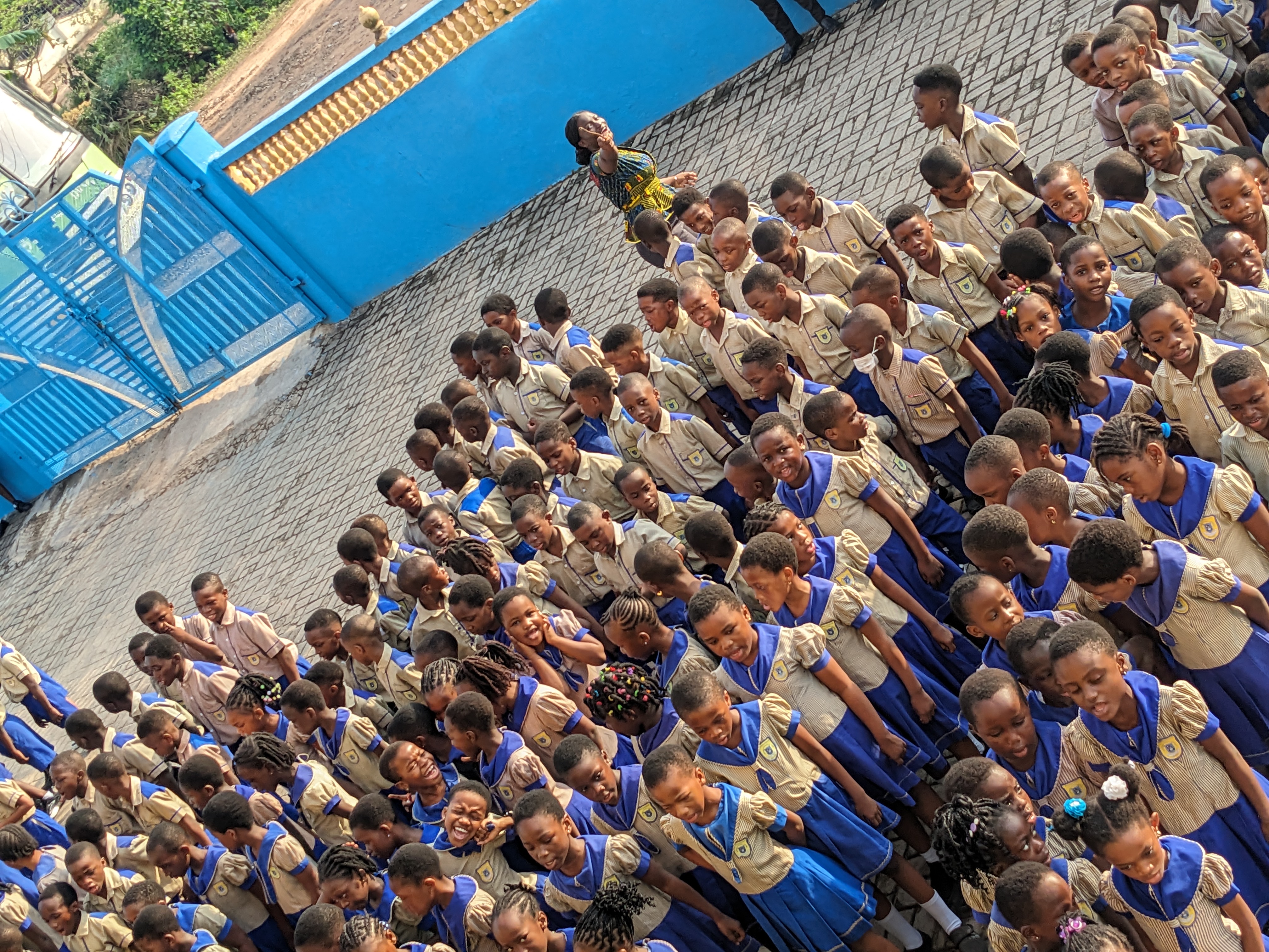 Student at Assembly